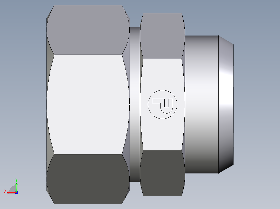 卡套式工业通用硬管接头EO_Weld_connector_AS35L71后视图