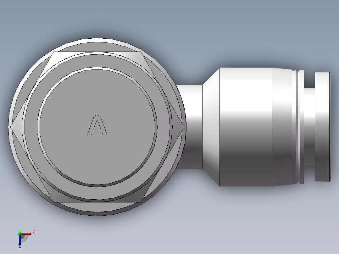 节流阀PSL803A（3分8厘）俯视图