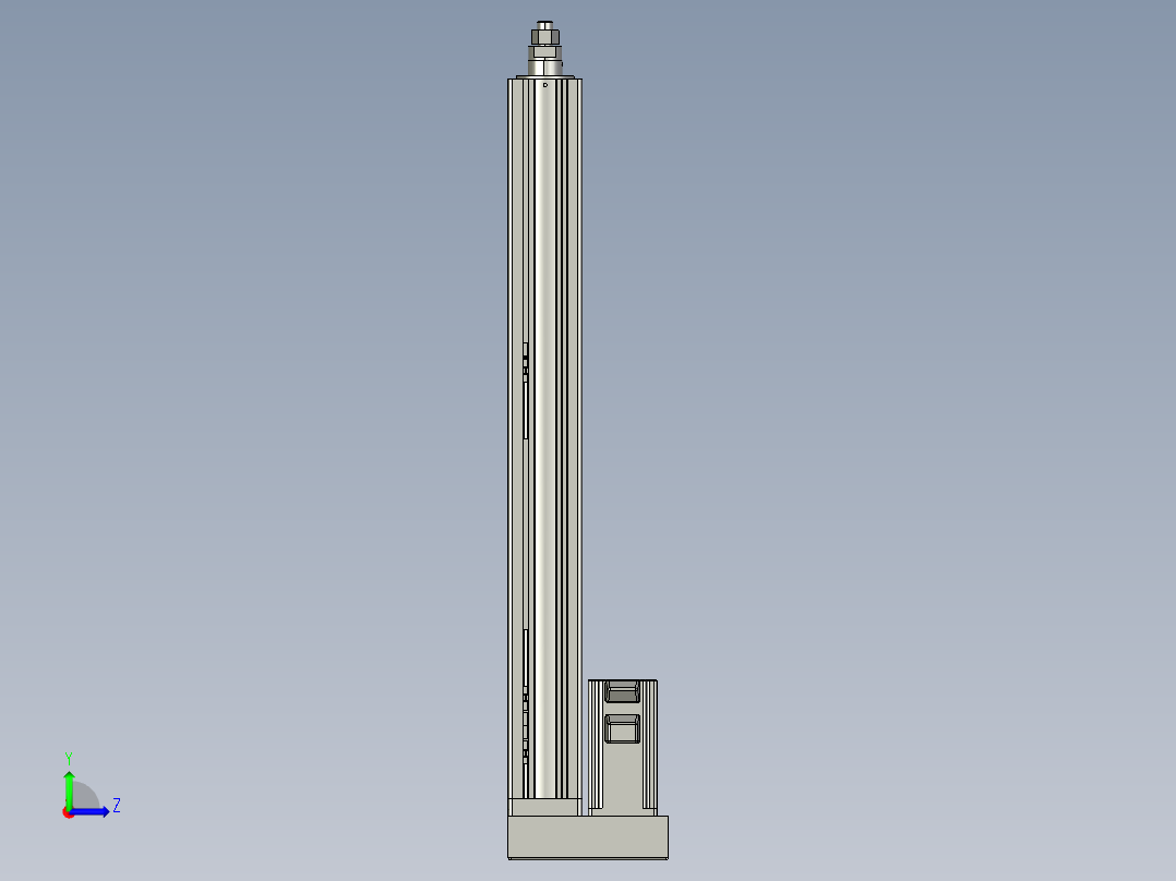 12VZ电动缸-VZ6-S500-BD左视图
