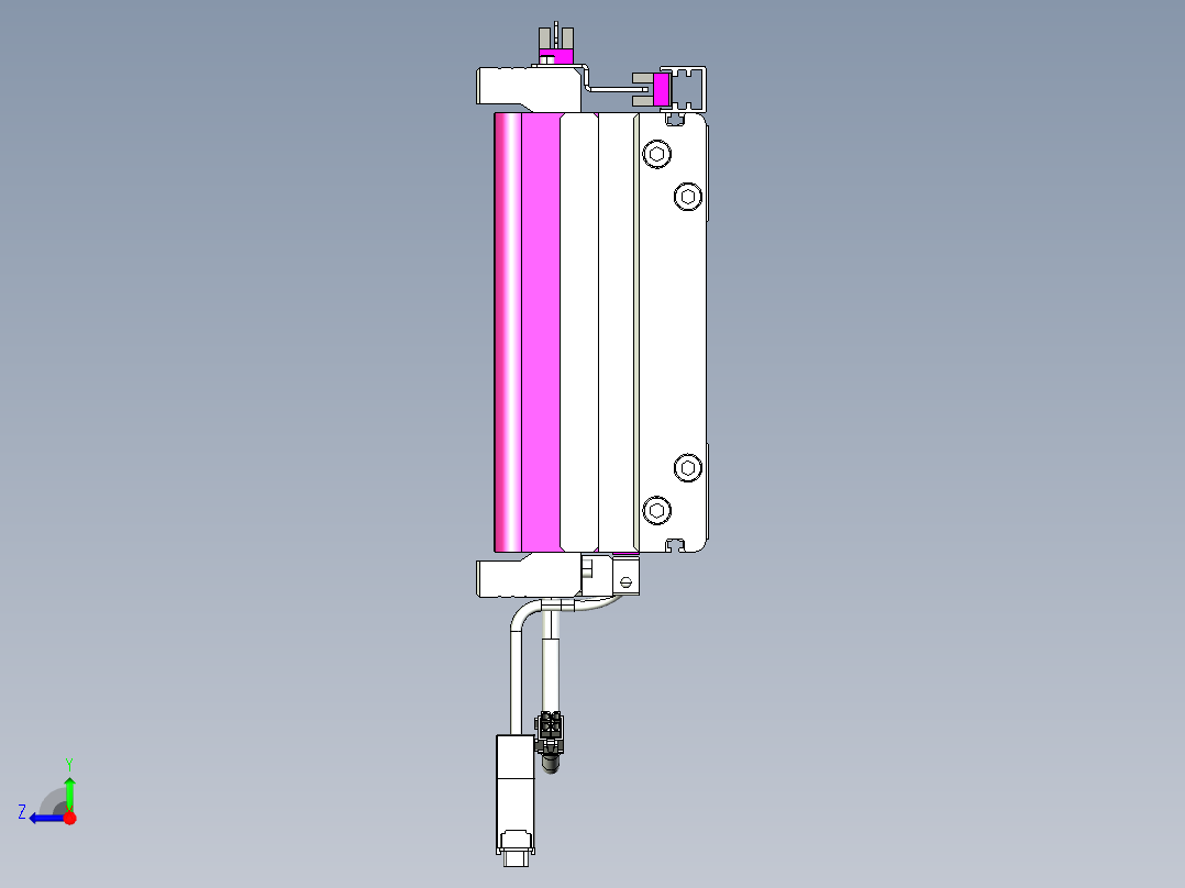 威洛博VL系列3d模型模组2VL17E1Y-S2200右视图