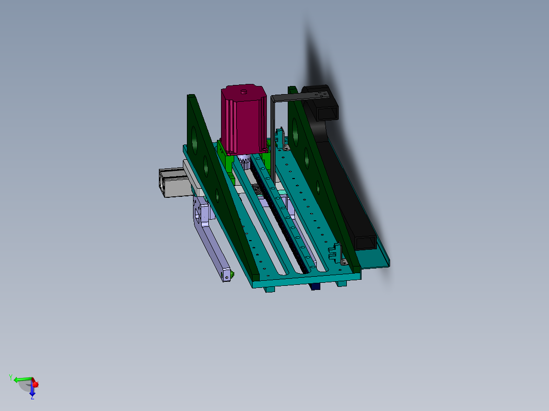 齿轮齿条传动夹爪上料模组<span style='color: red'>3D</span>模型图纸 Solidworks 附STEP