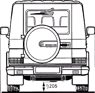 Mercedes 奔驰G级全地形越野车模型外观3D图纸
