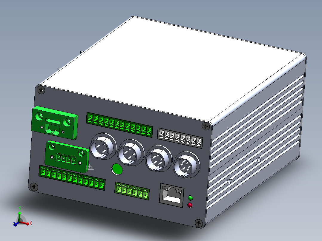 通用控制盒三维SW模型