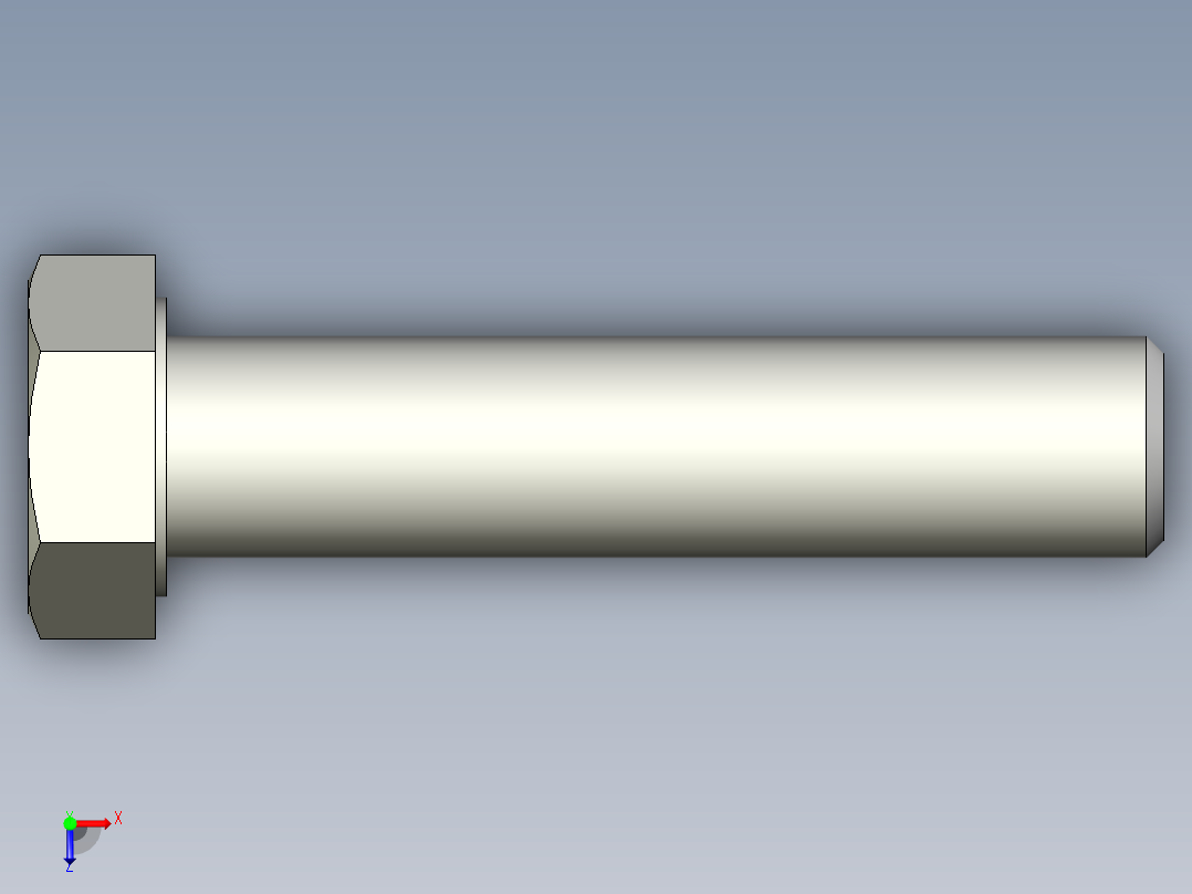 螺钉-DIN_931-M20x2.5x90_30.stp俯视图