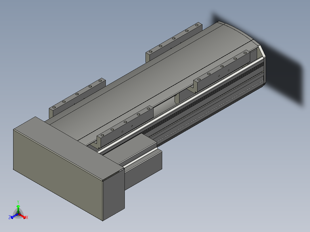 直线模组WG-LHA12-S200-L设计图纸