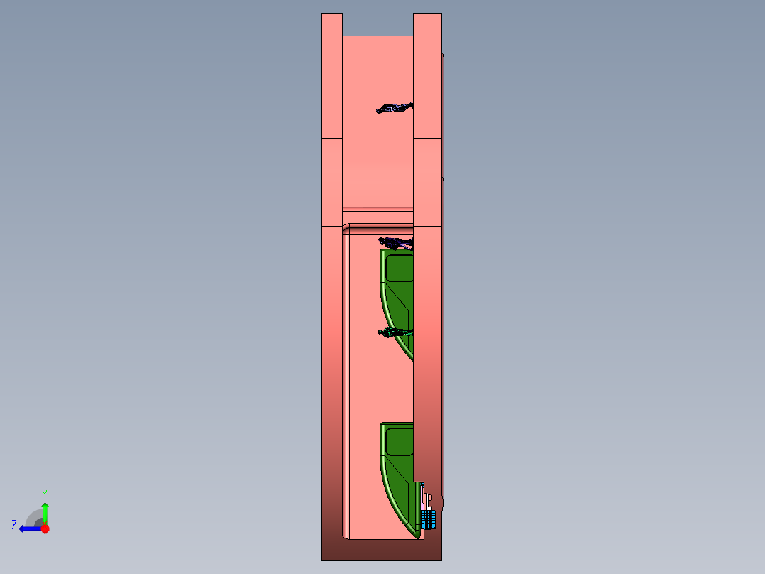 未来的高速运输悬浮低压钢管高铁右视图