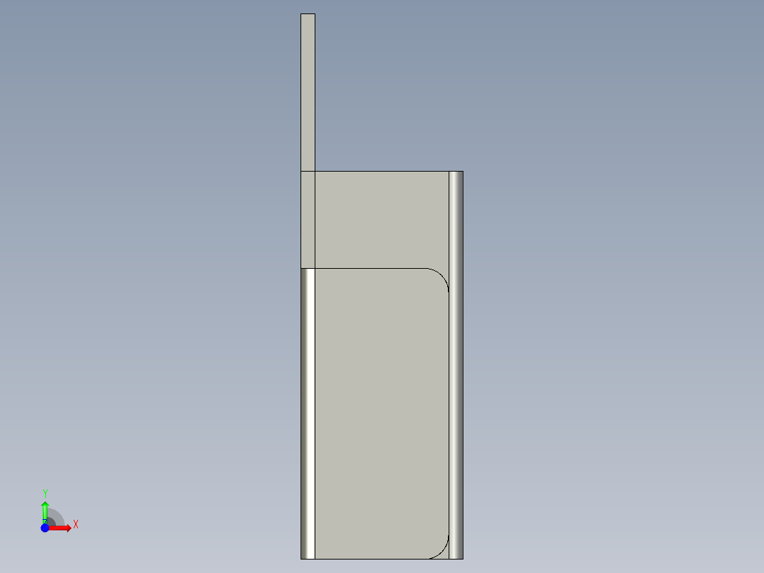 基恩士LV-S41L_bracket_kc图纸模型前视图