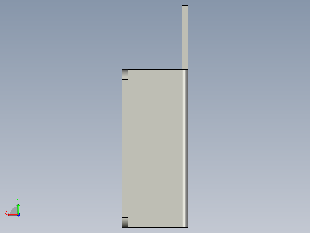 基恩士LV-S41L_bracket_kc图纸模型后视图