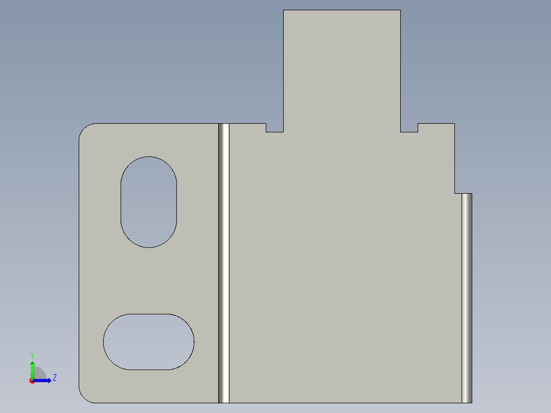 基恩士LV-S41L_bracket_kc图纸模型左视图