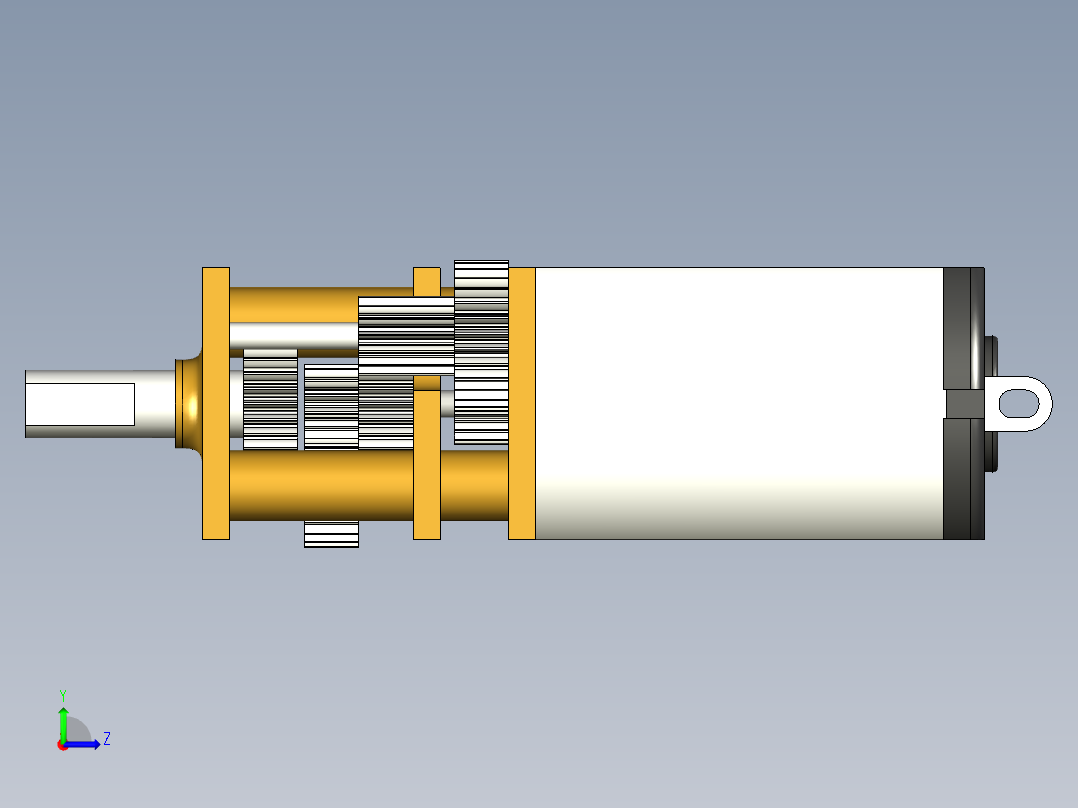N20减速电机左视图