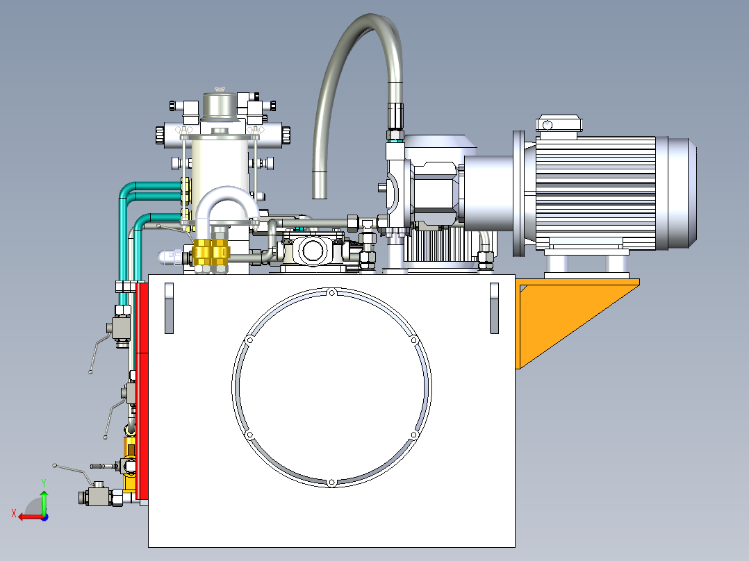 液压动力单元10后视图
