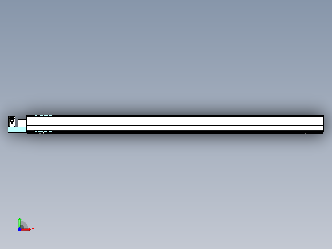 威洛博VBF同步带传动一般环境VBF14-L45-S2150-BL-ZP40-C3前视图