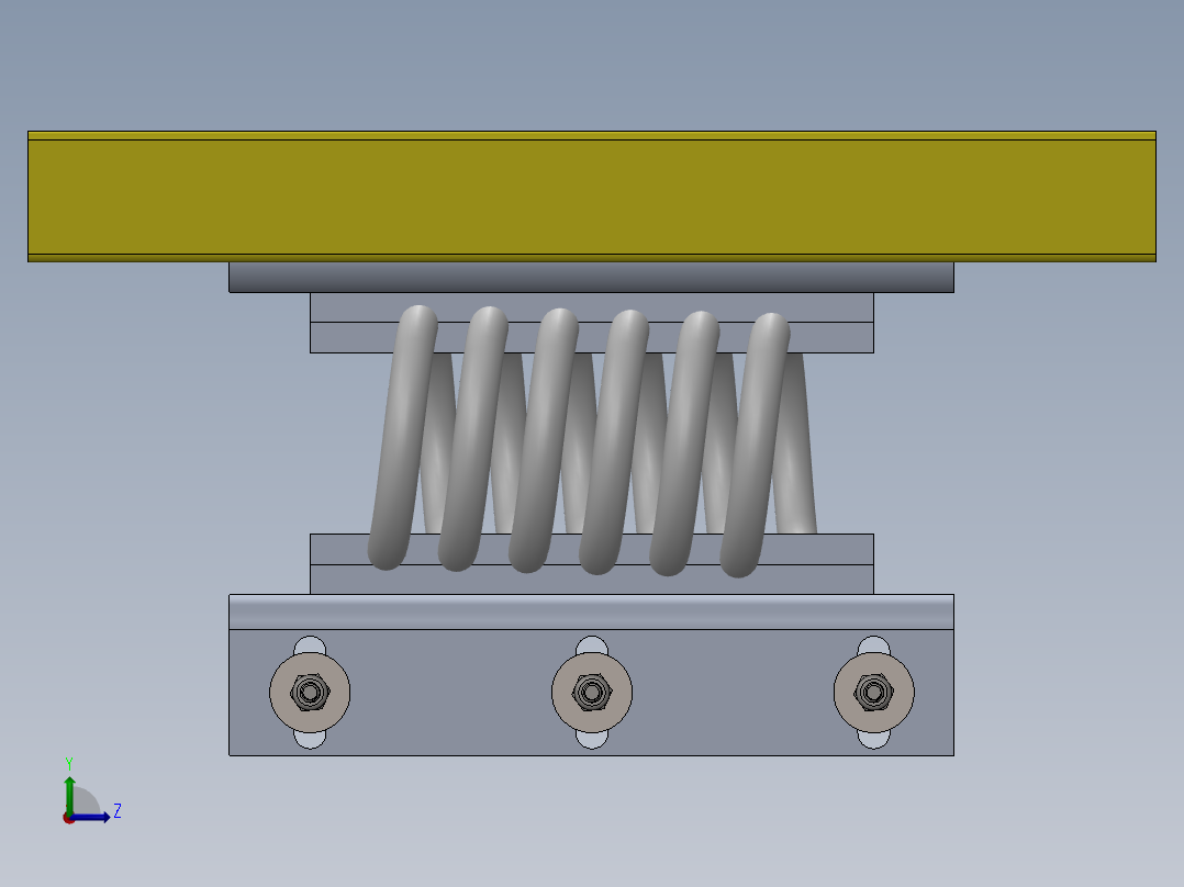 钢丝绳隔振器左视图