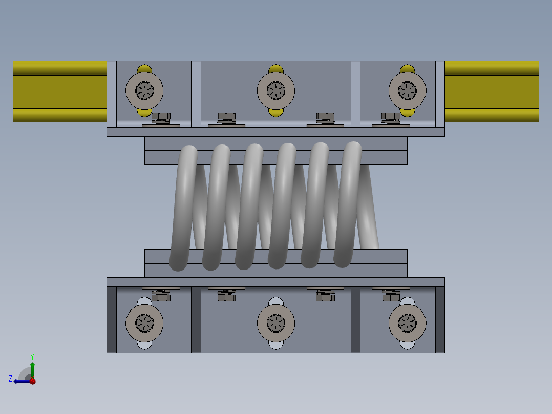 钢丝绳隔振器右视图