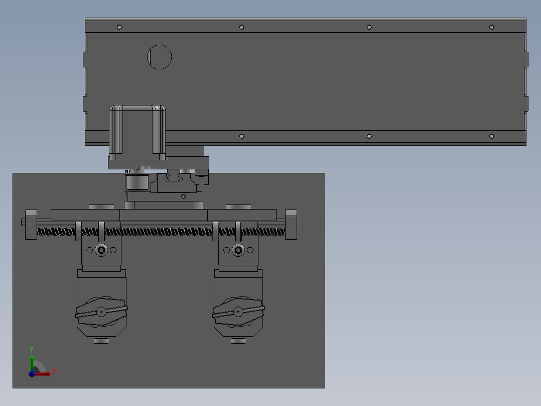 双面点胶设备前视图