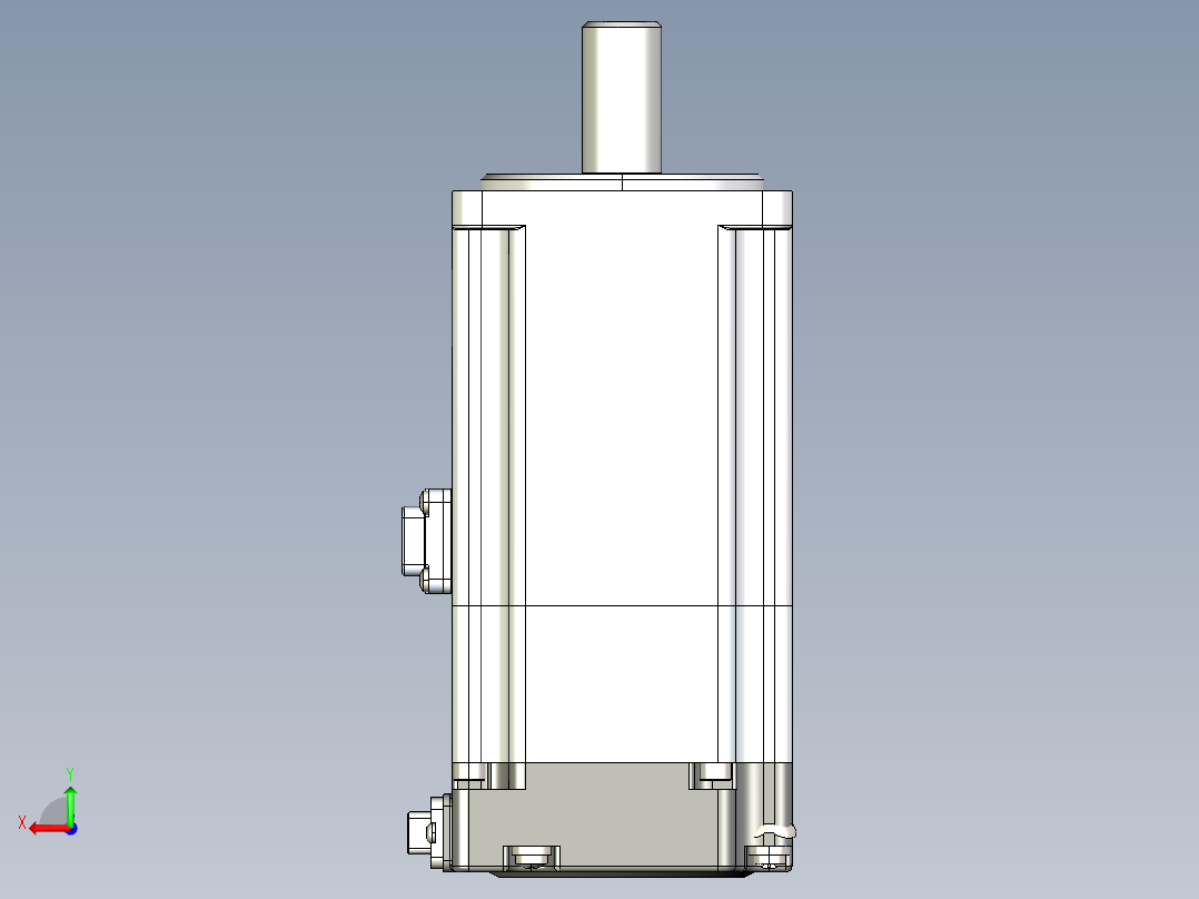 电机MS6H-60TH30BZ3-20P4.IGS后视图