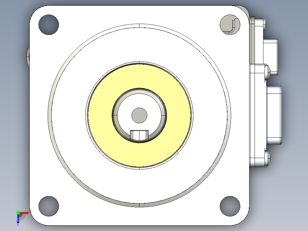 电机MS6H-60TH30BZ3-20P4.IGS俯视图