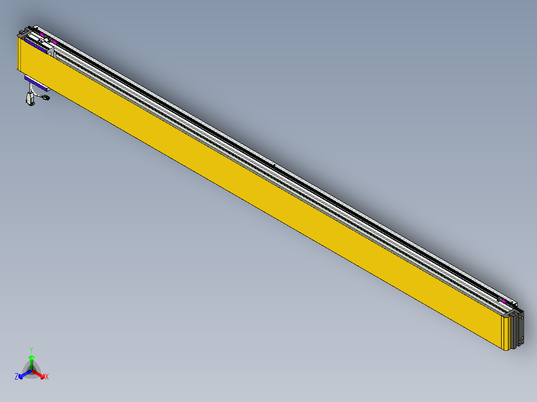 威洛博VL系列直线电机模组-VL14S1-S2200正等轴测图