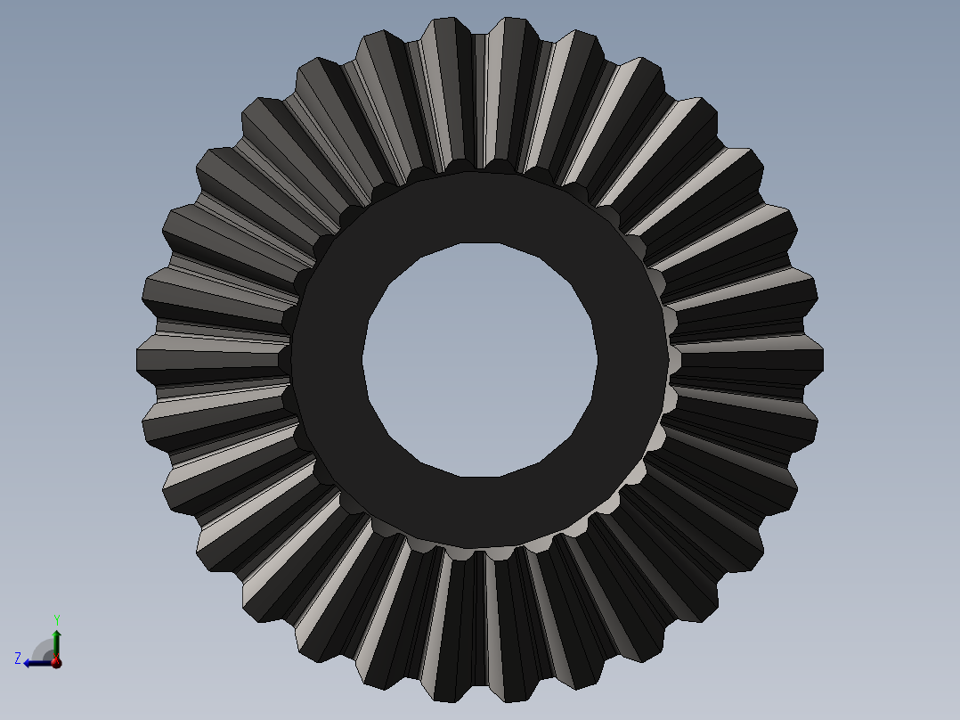 Q130-圆锥齿轮设计系统的开发【三维SolidWorks】前视图