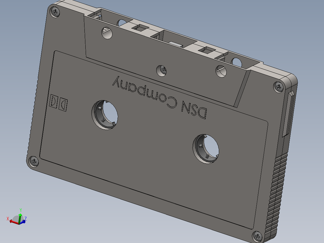 solidworks 卡型<span style='color: red'>磁带</span>盒