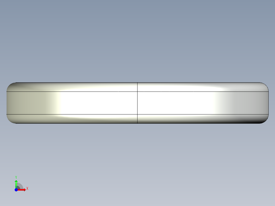 紧固件-IGES 0.3125 Split Washer前视图