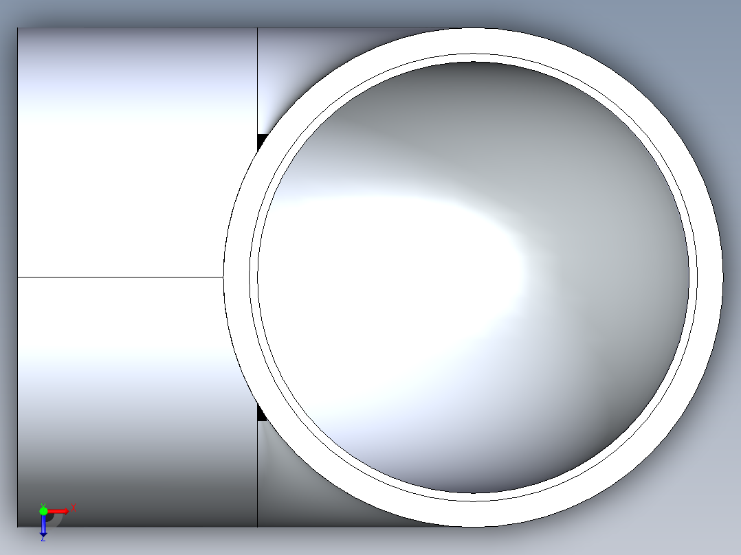 聚氯乙烯配件05-Sch80_90Elbow_SxS_806-120 _12in俯视图