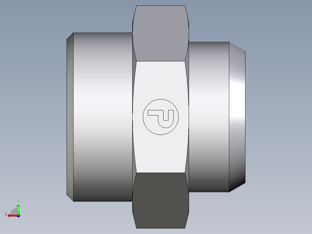 卡套式工业通用硬管接头EO_Weld_connector_AS28L71X后视图