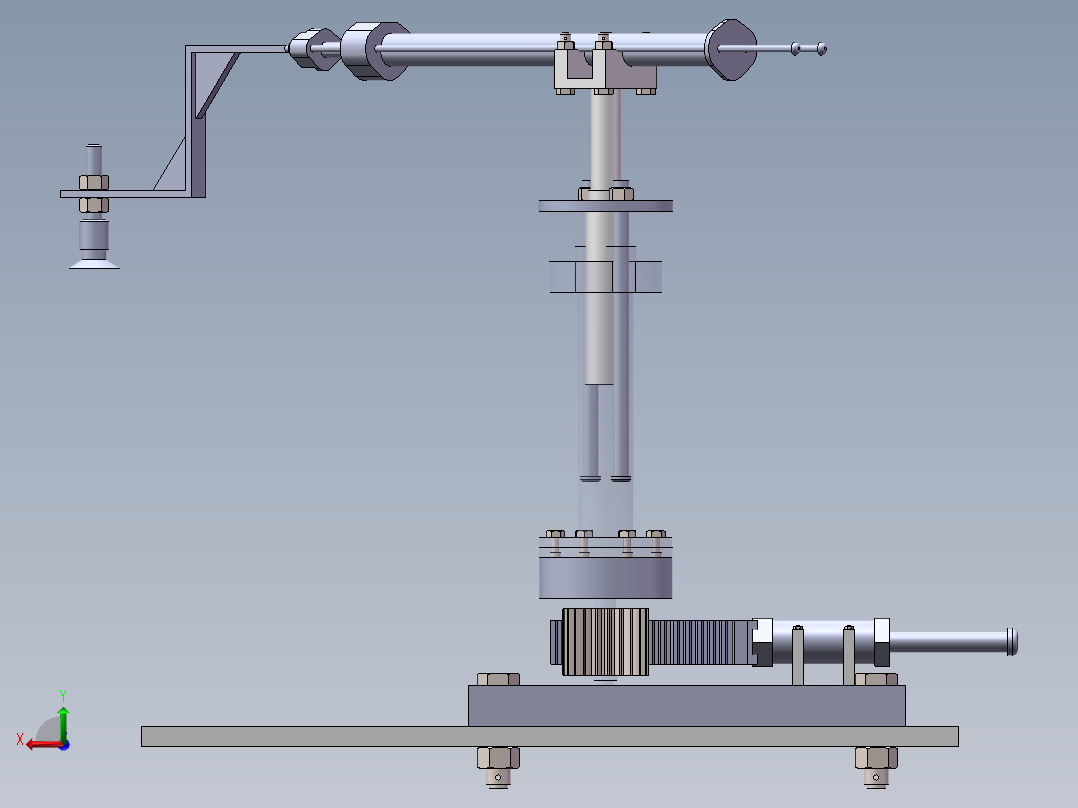吸盘机械手后视图