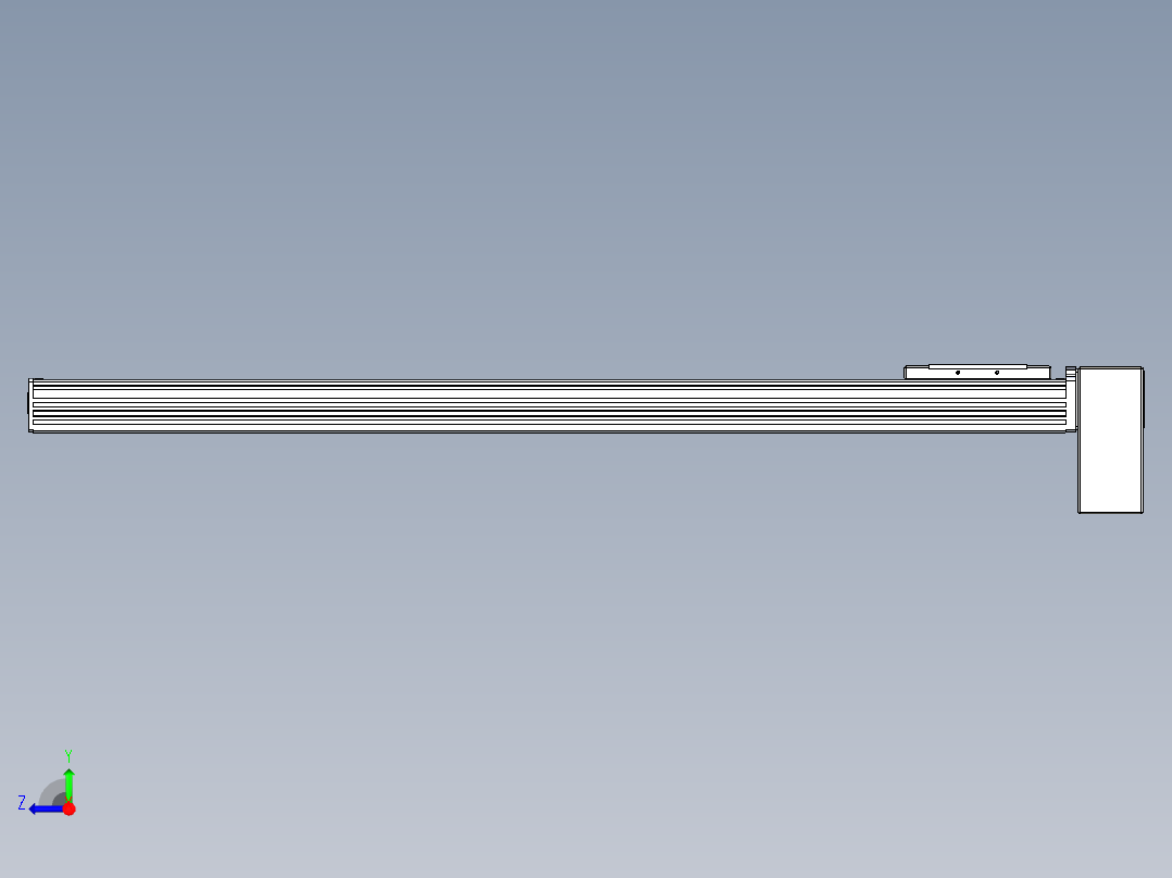 同步带全封闭直线模组TPA-HCB-110D-90-L850-LP-C-P40-N3右视图