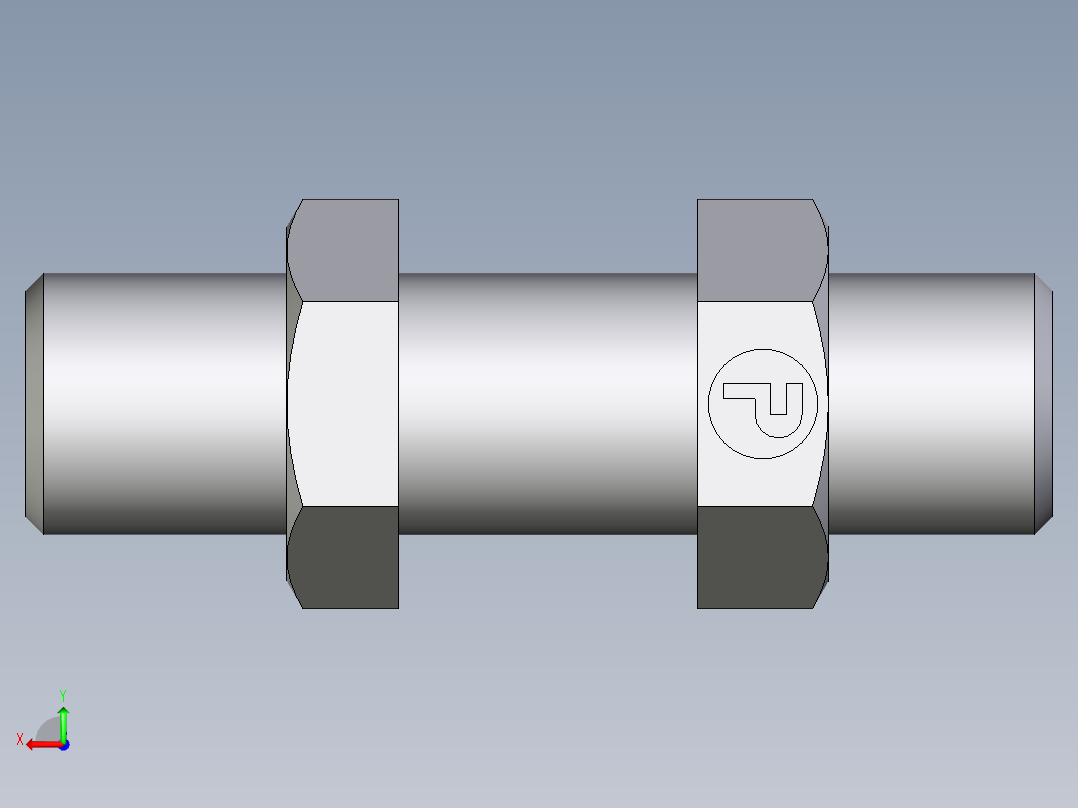 卡套式工业通用硬管接头EO_Bulkhead_union_SV06SOMDCF后视图