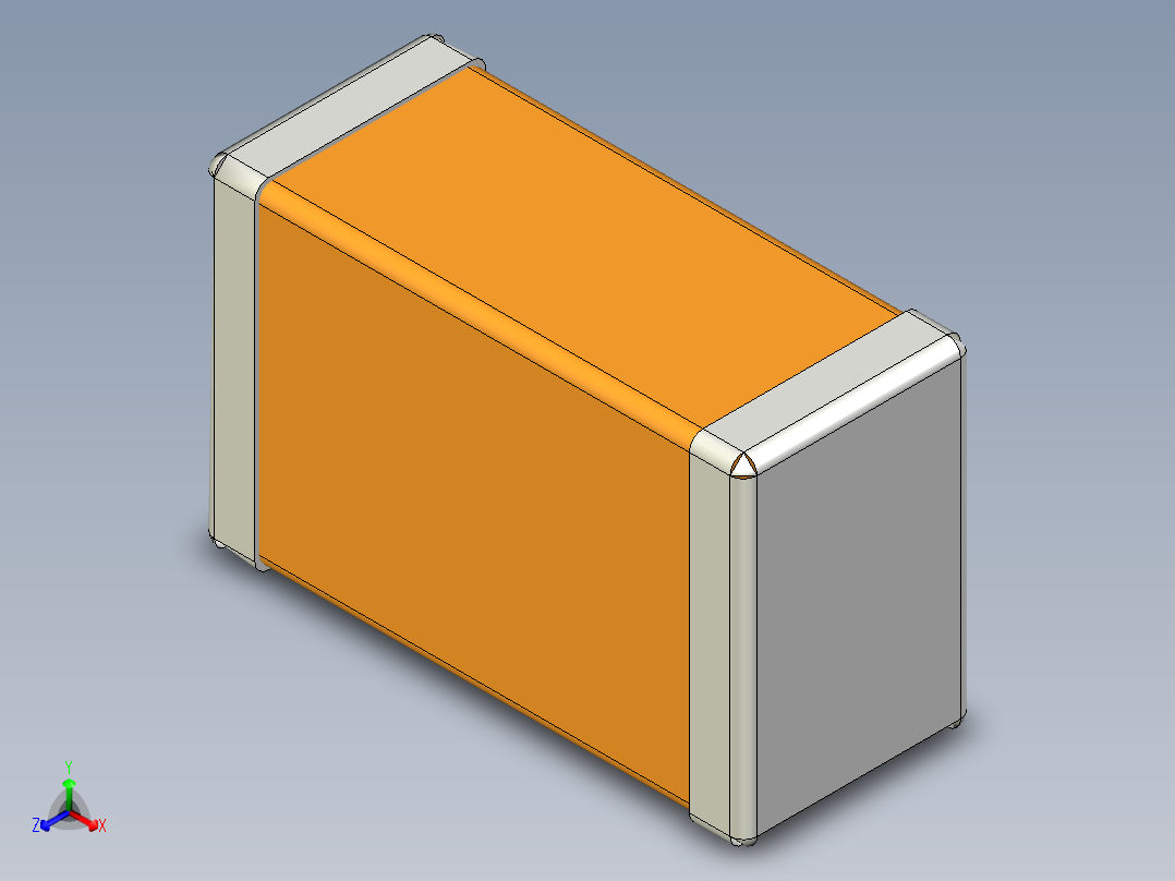 元器件3D封装C0805_08530正等轴测图