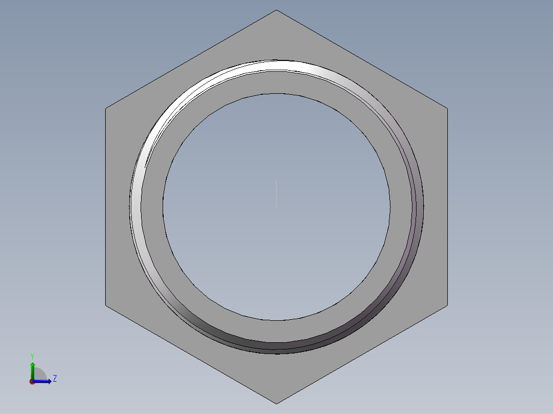 转接头-内外丝等径 DN20左视图
