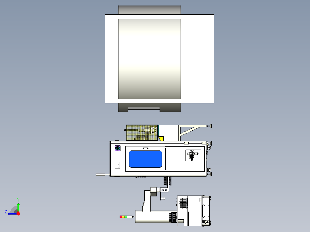 曲面玻璃抛光step右视图