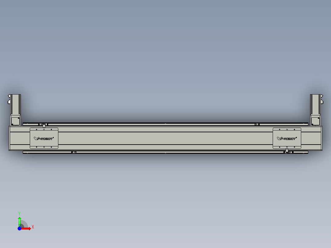 威洛博双电机滑台-VBC14S2-L100-S1200-BLR-P40-C6前视图