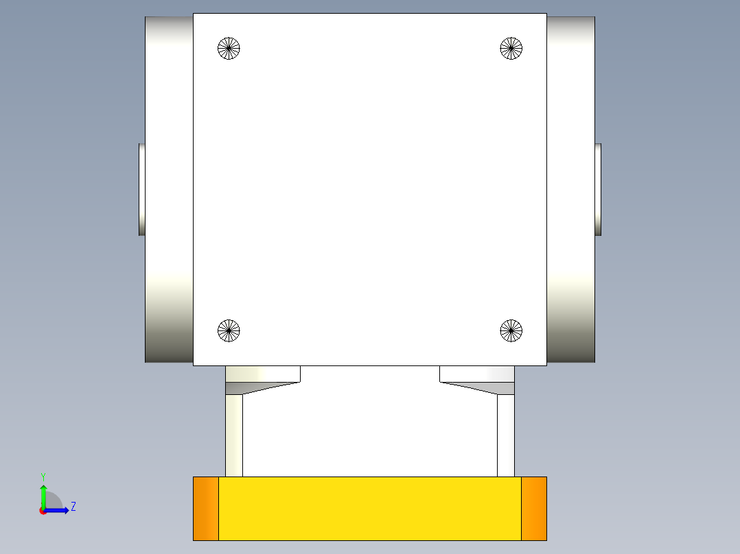 换向器22PW110双孔-1 24-95-115-M8.stp左视图