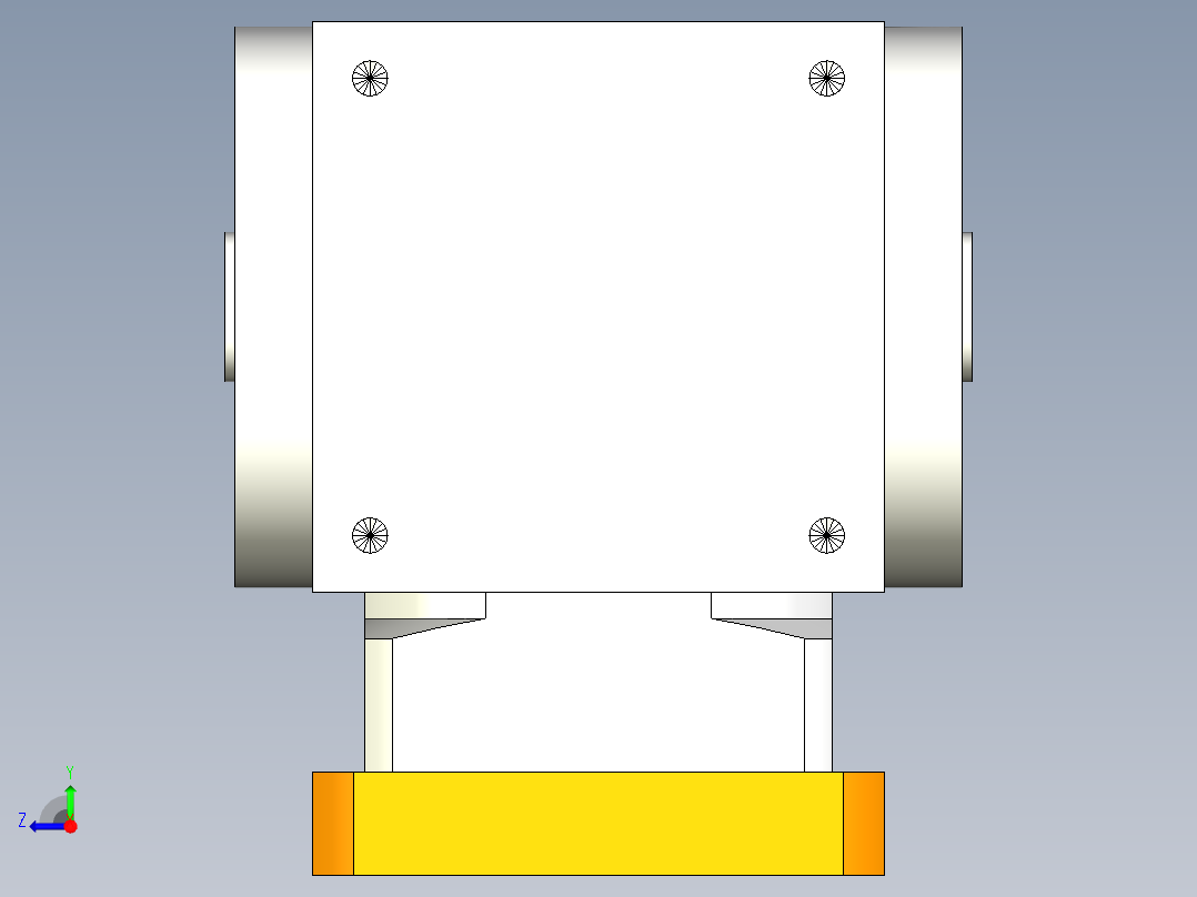 换向器22PW110双孔-1 24-95-115-M8.stp右视图