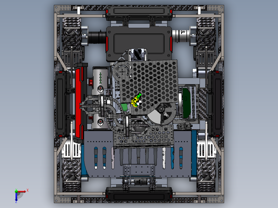 robomaster英雄机器人设计==962060==1000俯视图