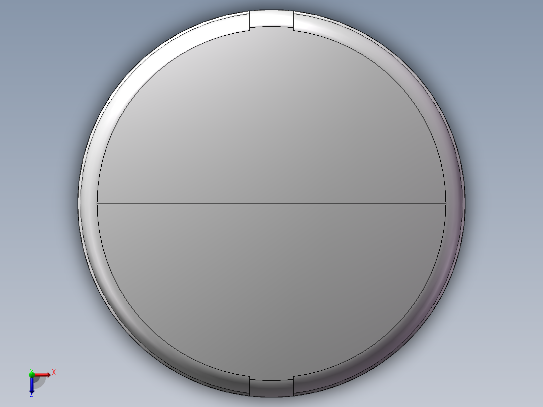 圆管帽 DN100俯视图