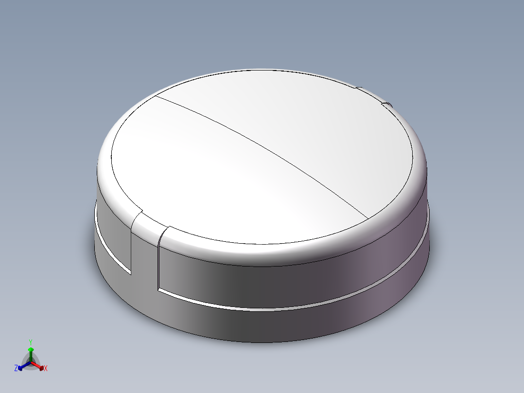 圆管帽 DN100正等轴测图