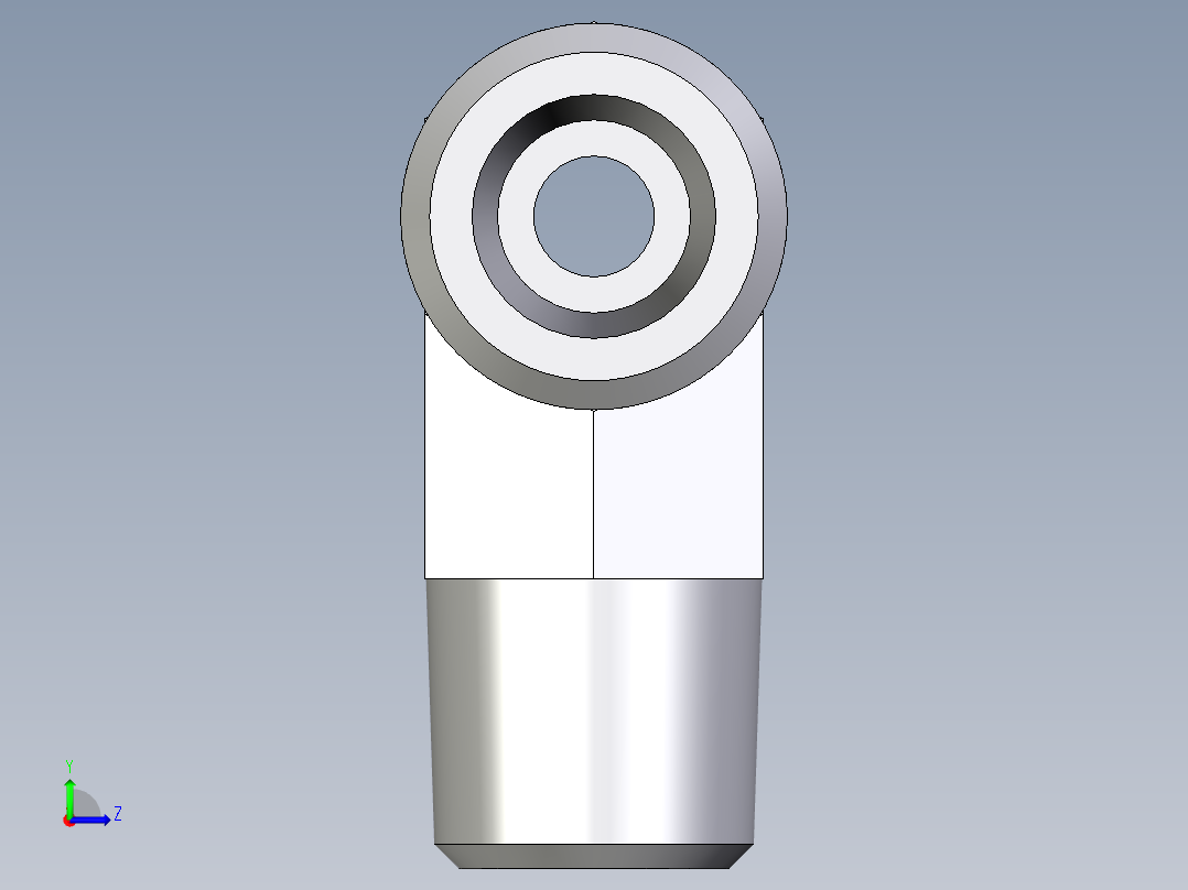 卡套式工业通用硬管接头EO_Male_stud_run_tee_TE08SRCFX左视图