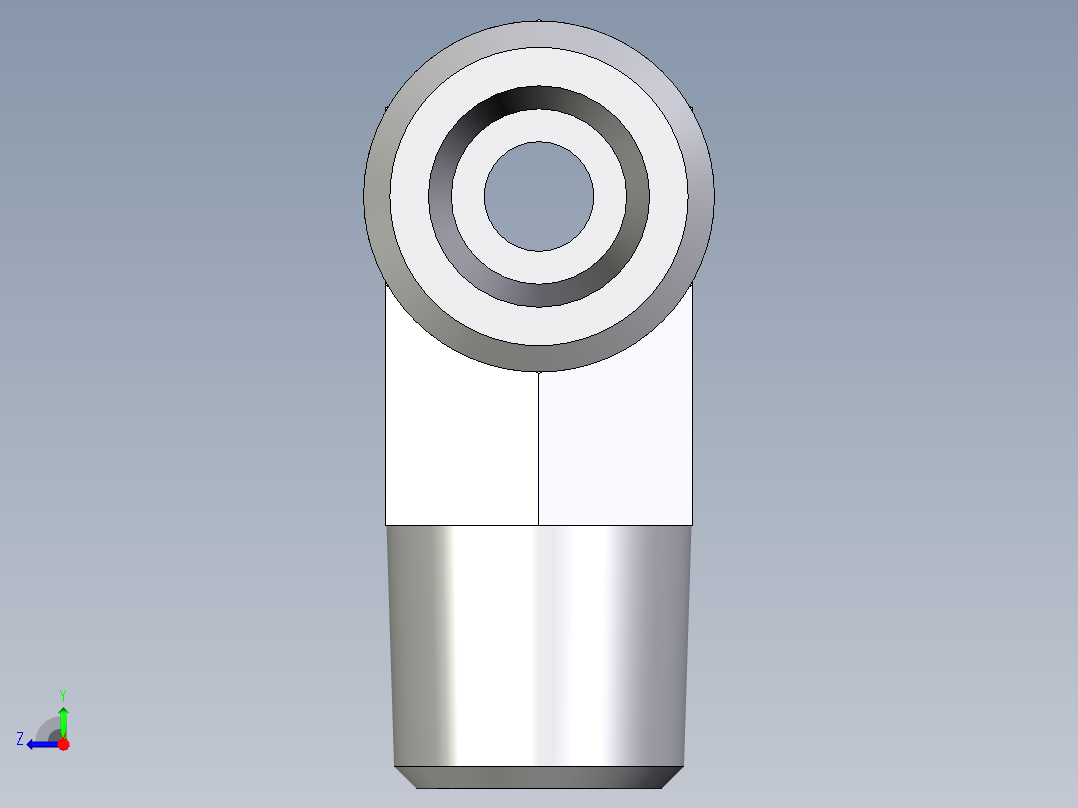 卡套式工业通用硬管接头EO_Male_stud_run_tee_TE08SRCFX右视图