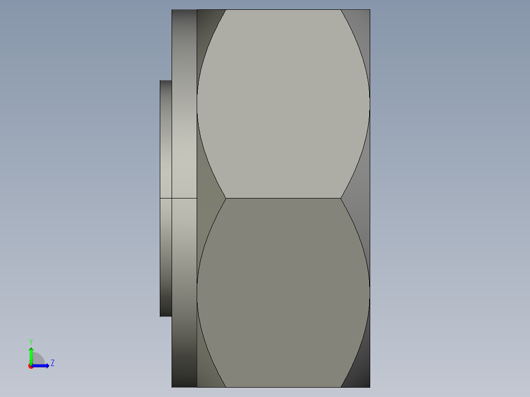 卡套式工业通用硬管接头20_fnu-s左视图