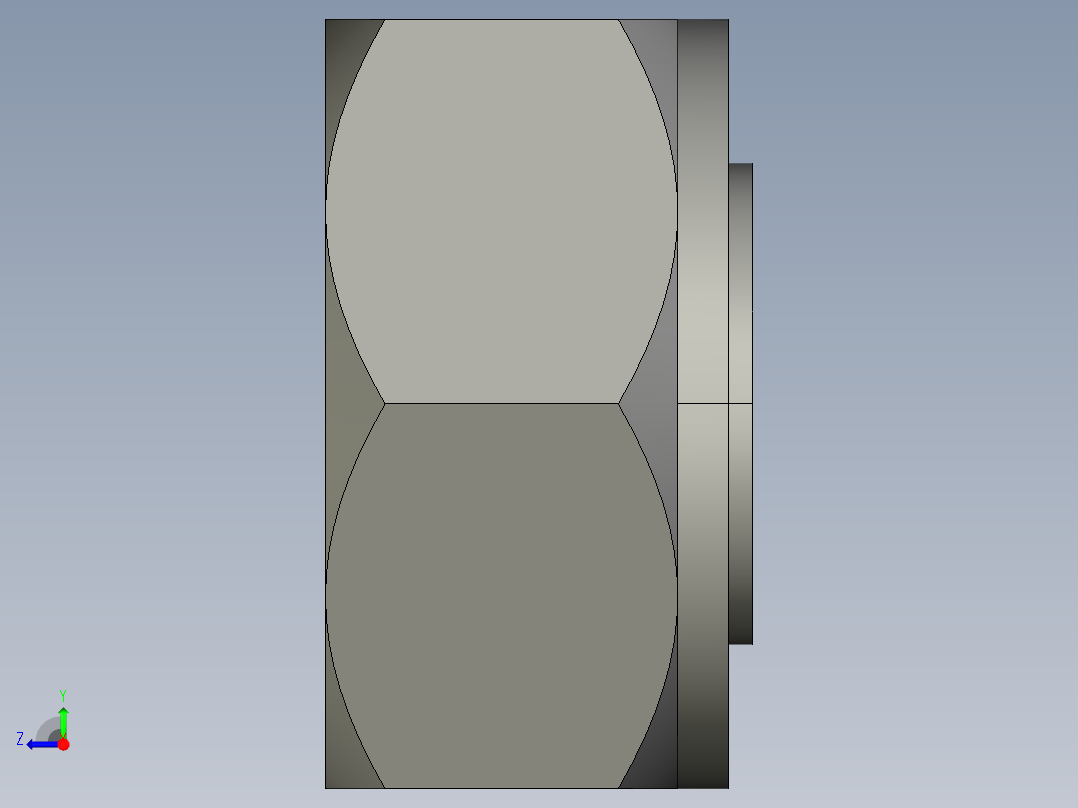 卡套式工业通用硬管接头20_fnu-s右视图