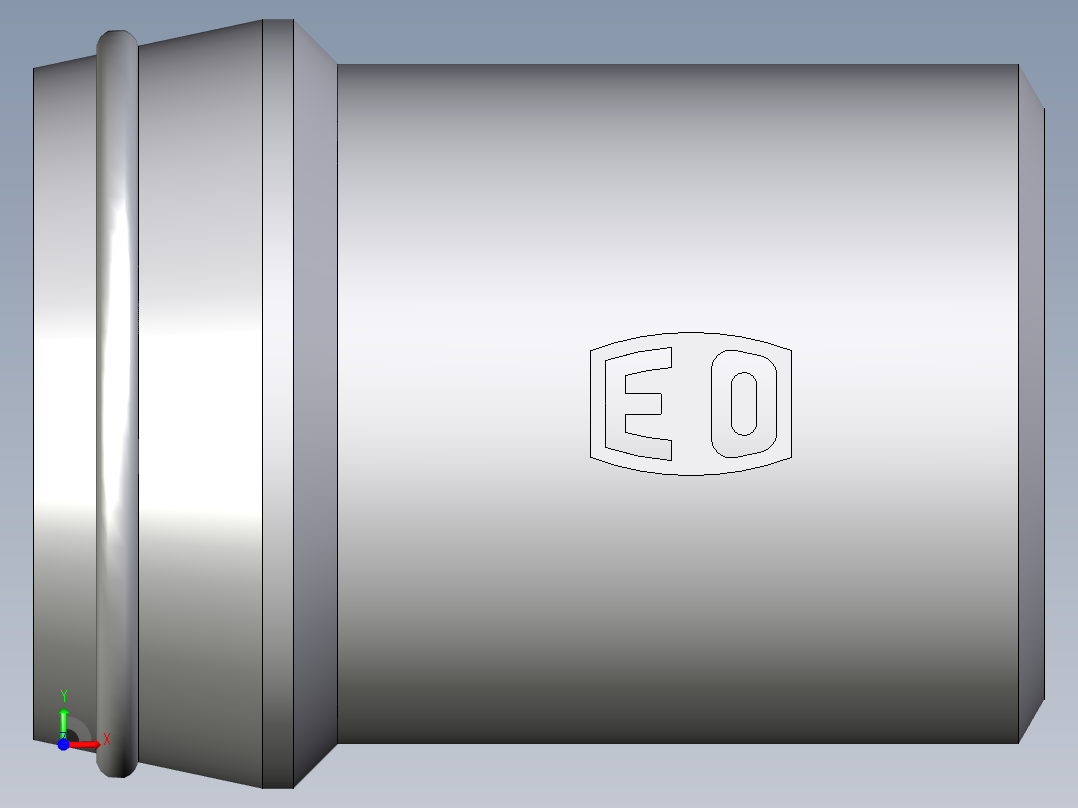卡套式工业通用硬管接头EO_Schweisskegel_SKA38X5前视图