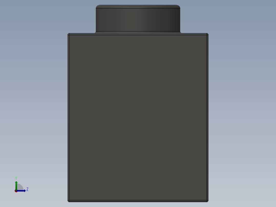 乐高机械组积木（横梁）-4124041 - 32018 Old Dark Grey Technic Brick 1 x 14 with Holes左视图