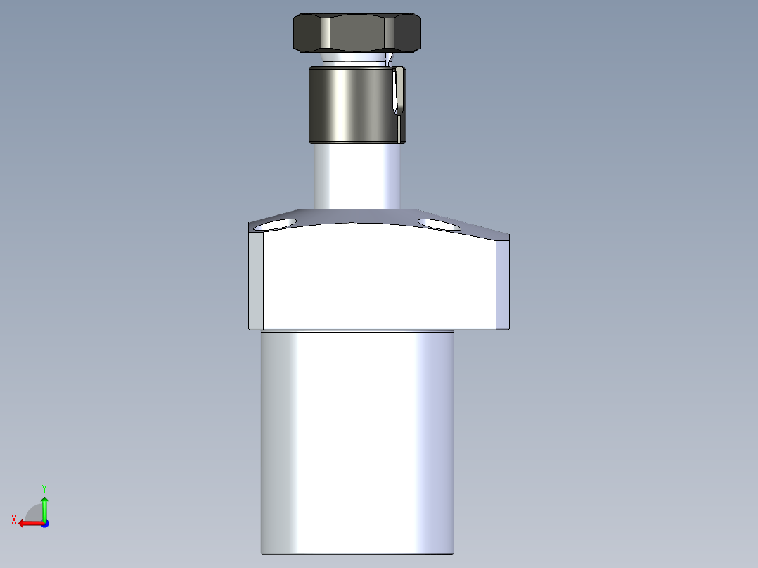 KOSMEKLHA0400-SL-Y30_R01多系列多零件图纸模型后视图