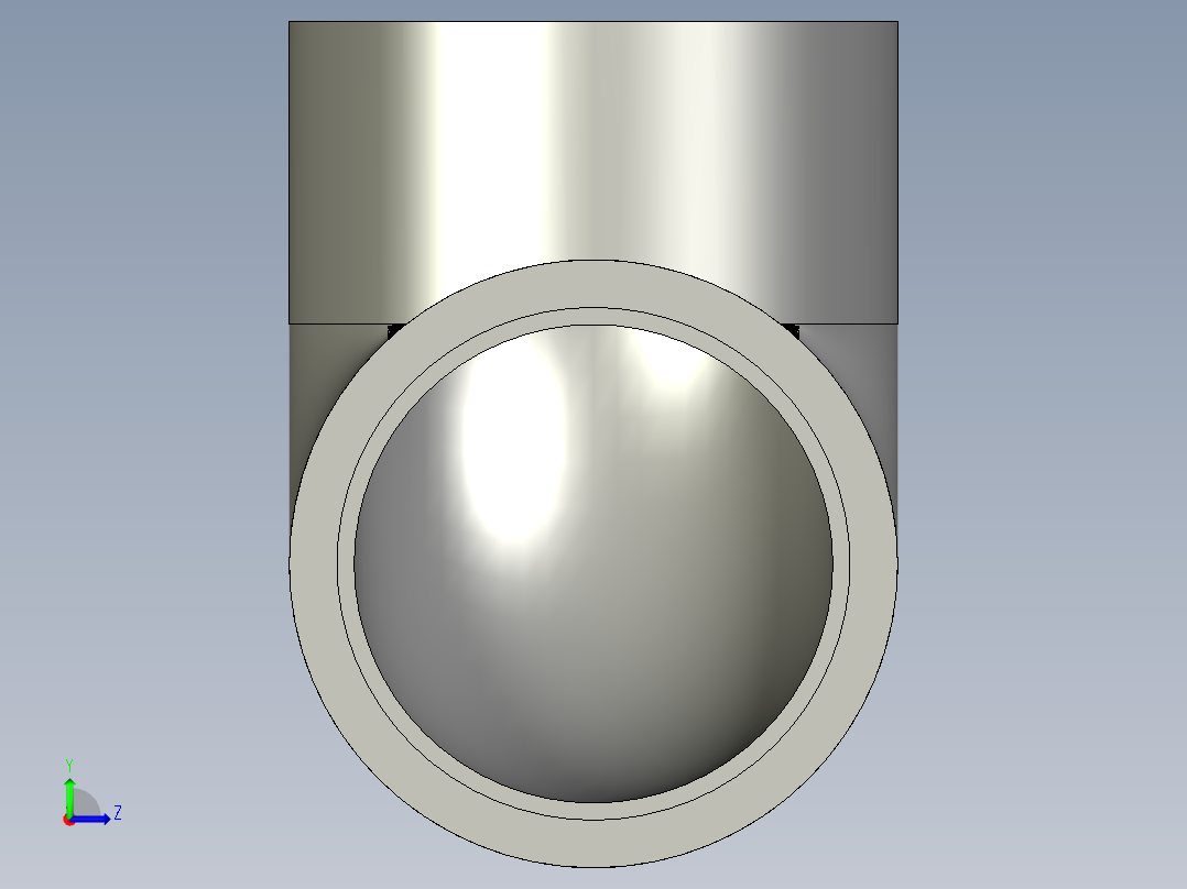 船舶管路系统SeaCor_90Elbow_SxS_37J106030_3in左视图