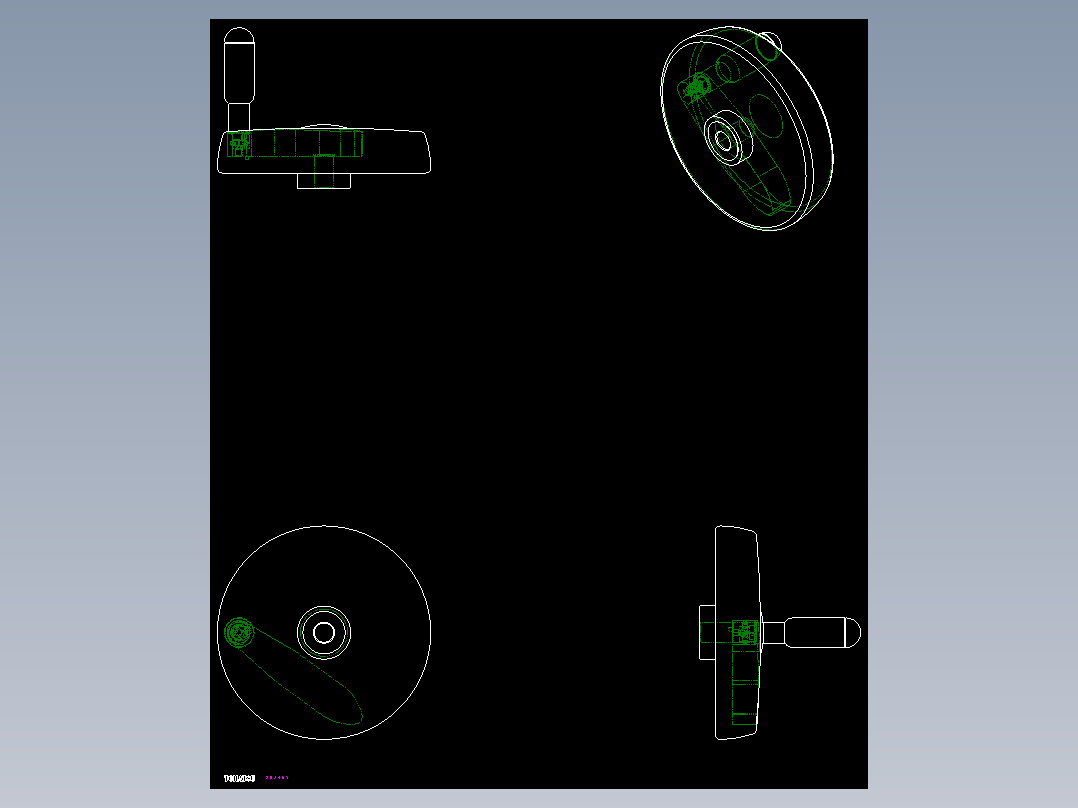 人體工學型二幅手輪ESW+IR-2D多系列多零件图纸模型