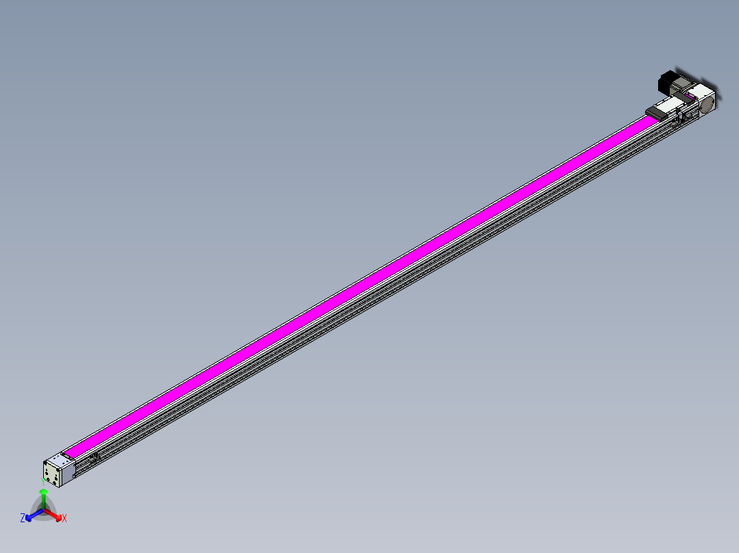 同步带滑台-欧规BC6-L120-S2400-L-P40-D3正等轴测图