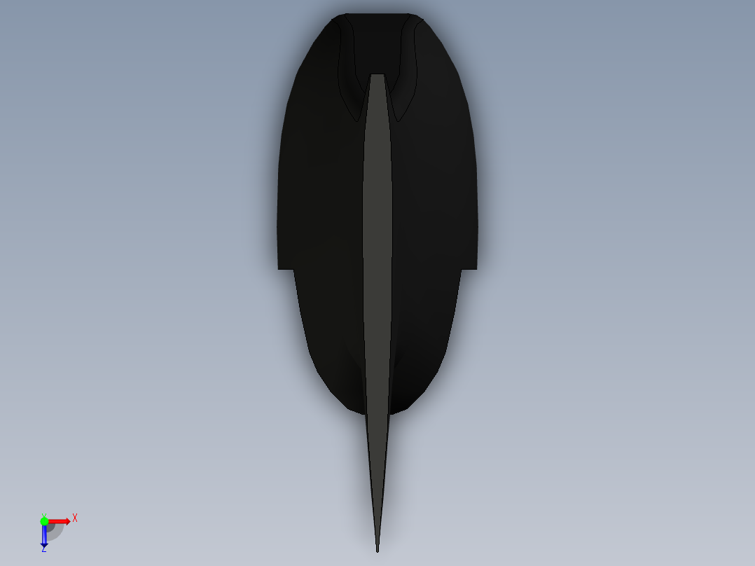 鲨鱼遥控飞机翼跨1600mm体重为300克俯视图